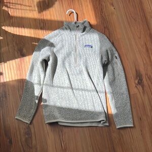Gray Half-Zip Sweater